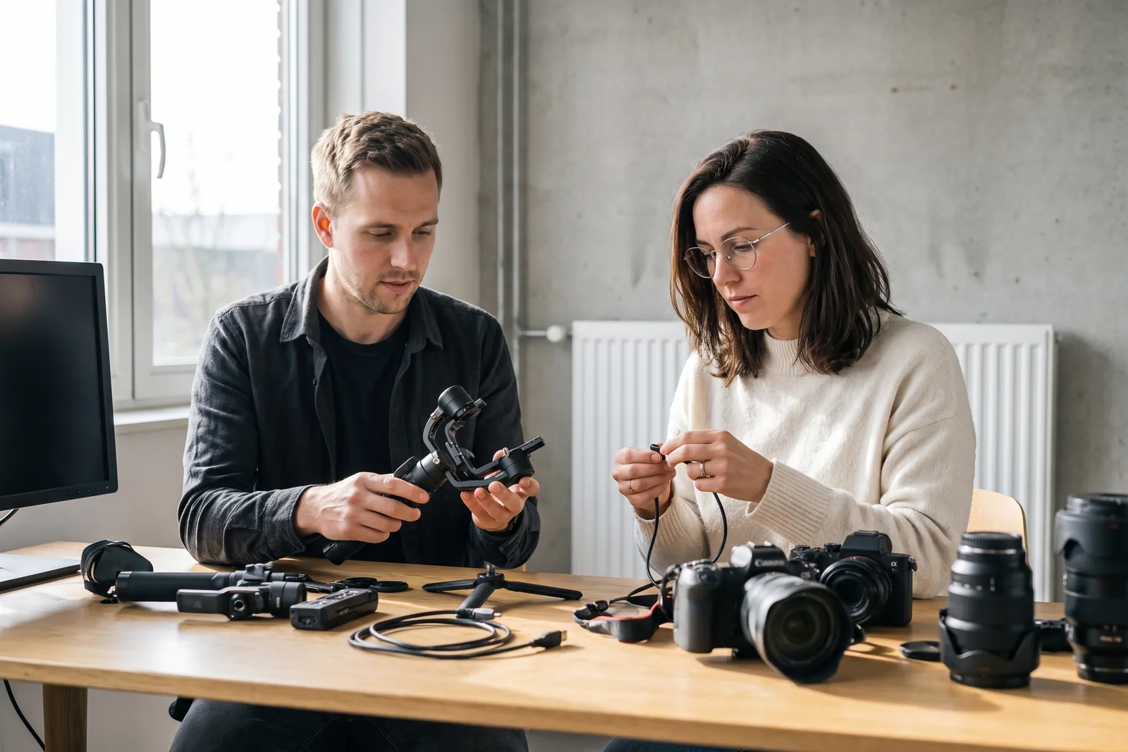 De redactie van Vloggers.nl aan de testtafel